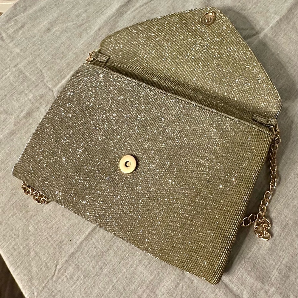 A New Day Gold and Sparkle Envelope Purse - Picture 3 of 5